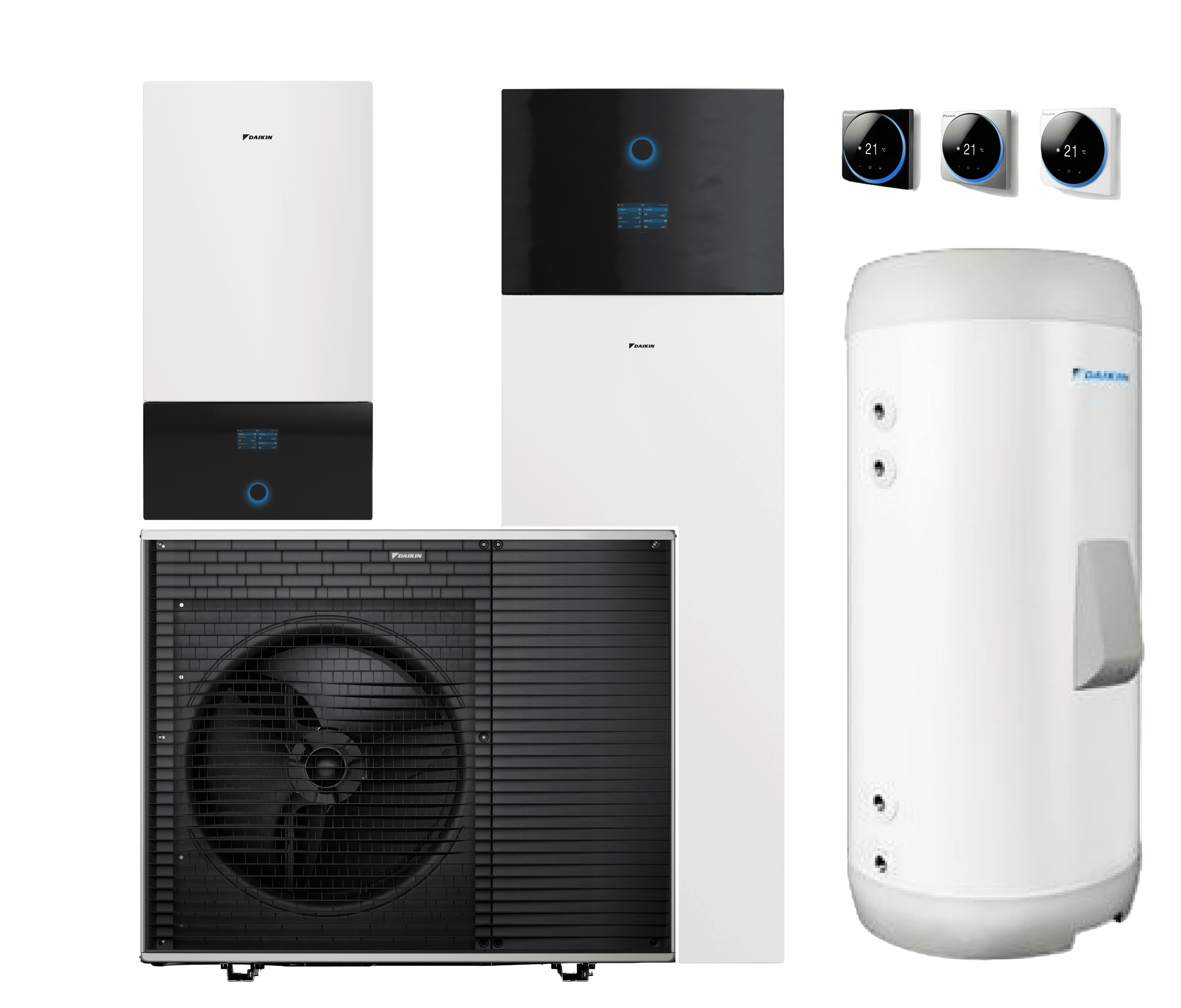 Daikin Altherma 4 H familie-overzicht — compatibel met warmtepompconvectoren